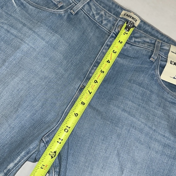 LAGENCE Womens Size 33 Milana Low Rise Olympia Stovepipe Cut Off Jeans NWT - Picture 9 of 13